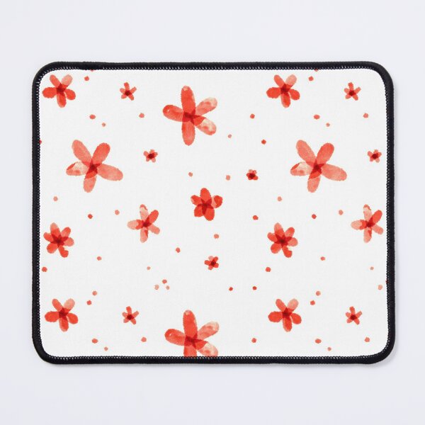 Aperçu de l'œuvre Illustrations de fleurs : aquarelle de marguerites rouges créée et vendue par ChriseryMerch.