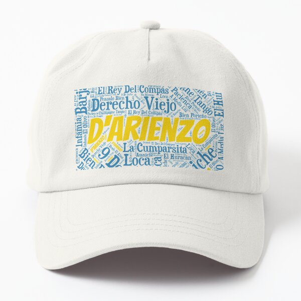 Argentine Tango D'Arienzo Word Font Art Dad Hat