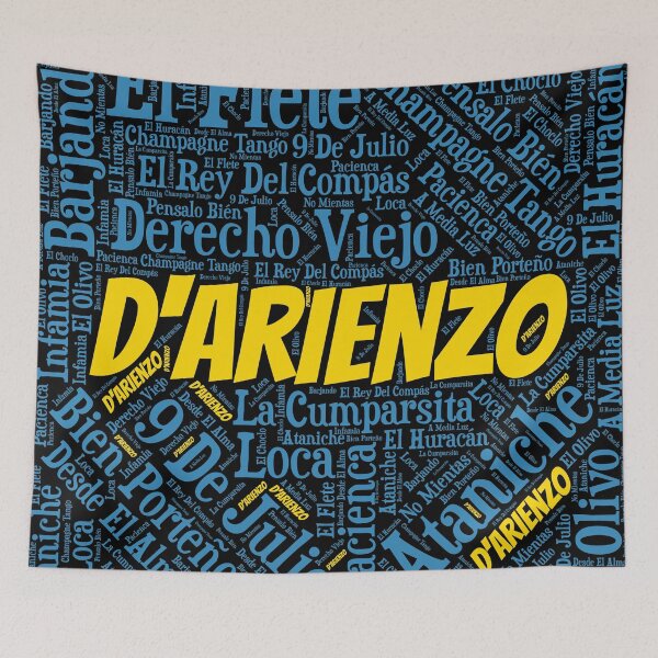 Item preview, Argentine Tango D'Arienzo Word Font Art designed and sold by infinitetango.