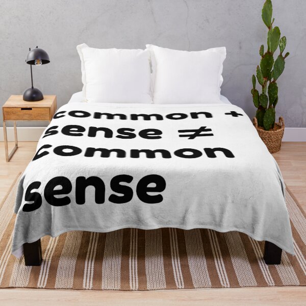 Item preview, common + sense does not equal common sense black designed and sold by OutofFocusShop.