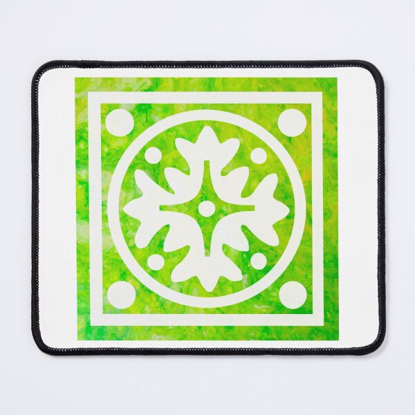 Item preview, Graphic Lime Green Tile designed and sold by PaintedbyCarol.