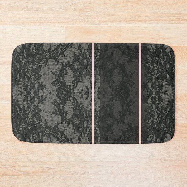 Item preview, Chic Olive Green Gold Minimal Geometric Floral Lace Pattern  designed and sold by LaceySkies.