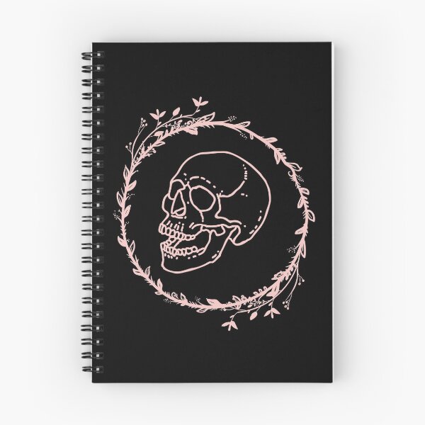 Item preview, Skull in a Ring of Leaves designed and sold by Ink-and-Thread.
