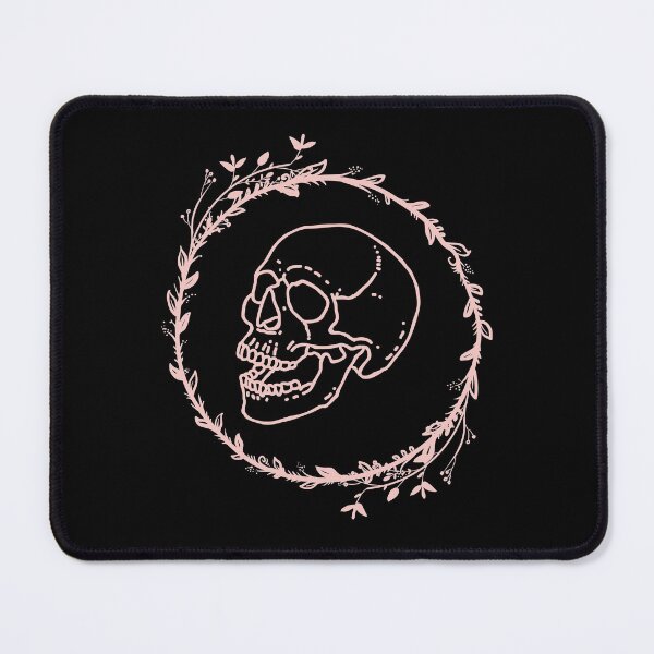 Item preview, Skull in a Ring of Leaves designed and sold by Ink-and-Thread.
