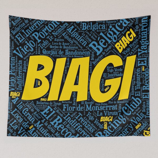 Item preview, Argentine Tango Biagi Font Word Art designed and sold by infinitetango.
