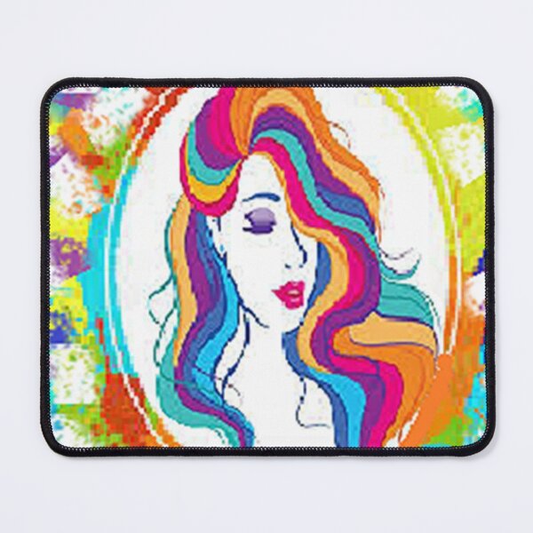 Item preview, WOMANS FACE,  Psychedelic Arte Abstracto, abstract art design designed and sold by Adri Barnard.