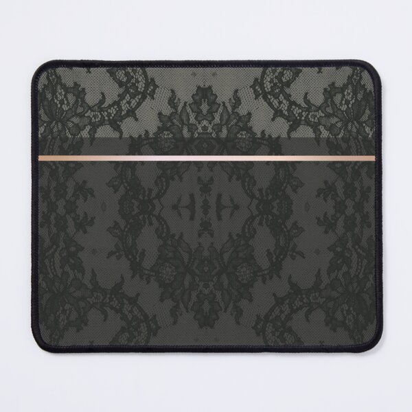 Item preview, Chic Olive Green Rosegold Minimal Geometric Floral Lace Pattern  designed and sold by LaceySkies.