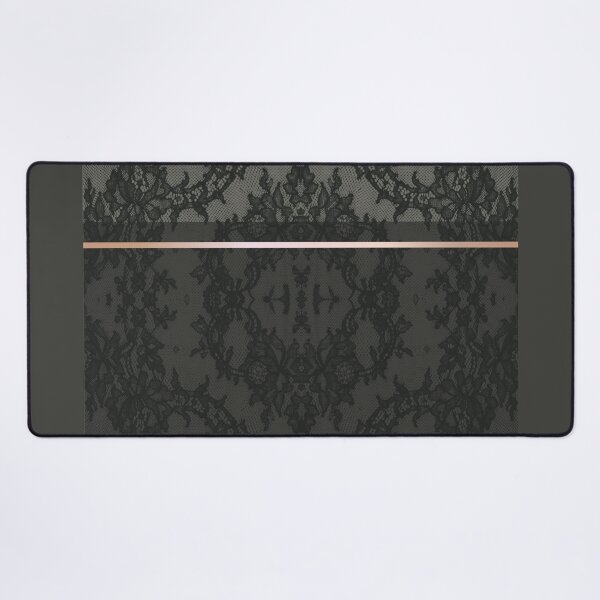 Item preview, Chic Olive Green Rosegold Minimal Geometric Floral Lace Pattern  designed and sold by LaceySkies.