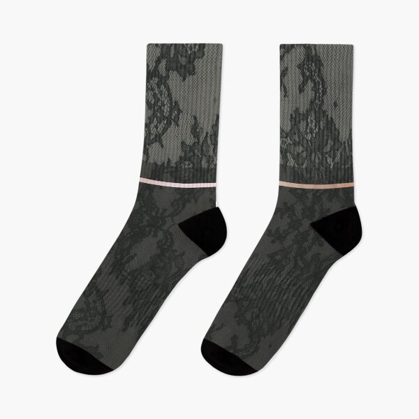 Item preview, Chic Olive Green Rosegold Minimal Geometric Floral Lace Pattern  designed and sold by LaceySkies.