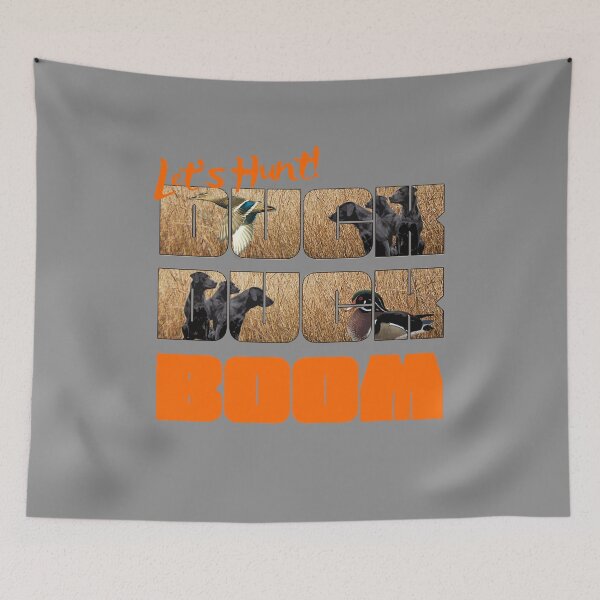 Item preview, DUCK DUCK BOOM Duck Hunting Lab Loving Design with Labradors, Mallards and Wood Ducks is Perfect for Outdoor Enthusiasts and Hunters designed and sold by LifeCrush.