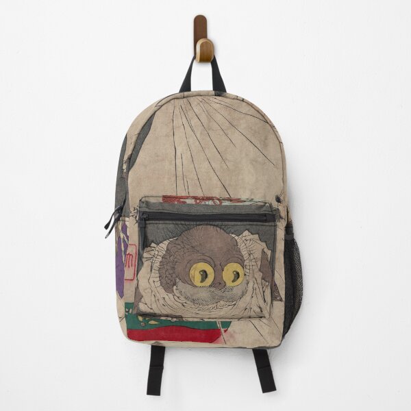 Item preview, Warrior Fighting with Spider Monster Japanese Vintage Art designed and sold by VintageArchive.