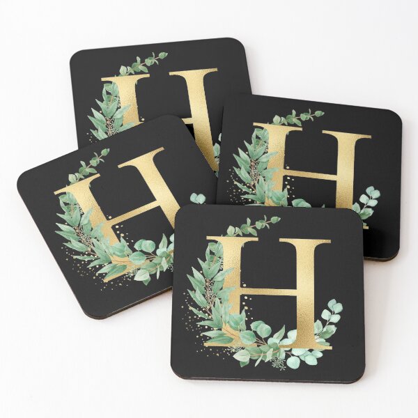 Item preview, watercolor  Gold  alphabet H letters,T-Shirt, women ,wedding, girls, Alphabet | Gold Letters. White Floral Alphabet   Clip art, Watercolor Flowers Alphabet Letters. designed and sold by giantdesigns.