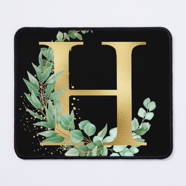 Item preview, watercolor Gold alphabet H letters,T-Shirt, women ,wedding, girls, Alphabet | Gold Letters. White Floral Alphabet Clip art, Watercolor Flowers Alphabet Letters. designed and sold by giantdesigns.
