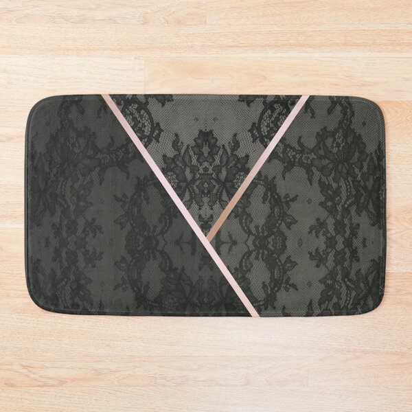 Item preview, Chic Olive Green Rosegold Minimal Geometric Floral Lace Pattern  designed and sold by LaceySkies.