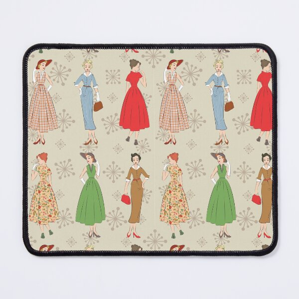 Item preview, 50s fashion ladies retro seamless pattern designed and sold by camilacarvalho.