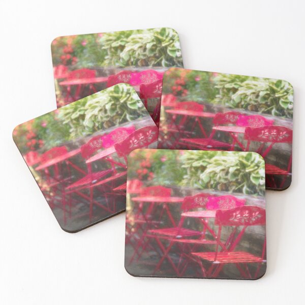 Item preview, Red Chairs At The Hooch Helen's Pizza Burger and Joint designed and sold by Amy Dundon.