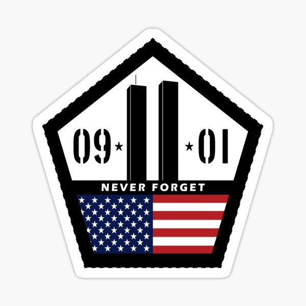 Never Forget 9/11 Sticker