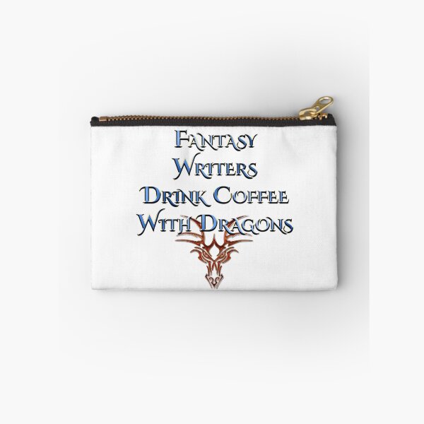 Item preview, Fantasy Writers Drink Coffee with Dragons - Red Variation designed and sold by AF Stewart Art Designs.