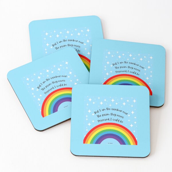 Item preview, I am the rainbow now poetry quote designed and sold by Diana Haemer.