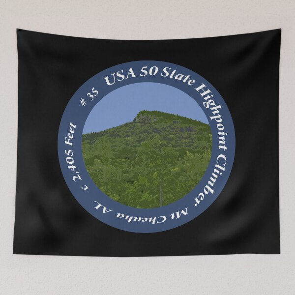 Item preview, Cheaha Mtn AL 35 of 50 States Highpoint Climbers  designed and sold by janraydesigns.