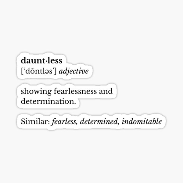 Sticker Dauntless Divergent Redbubble