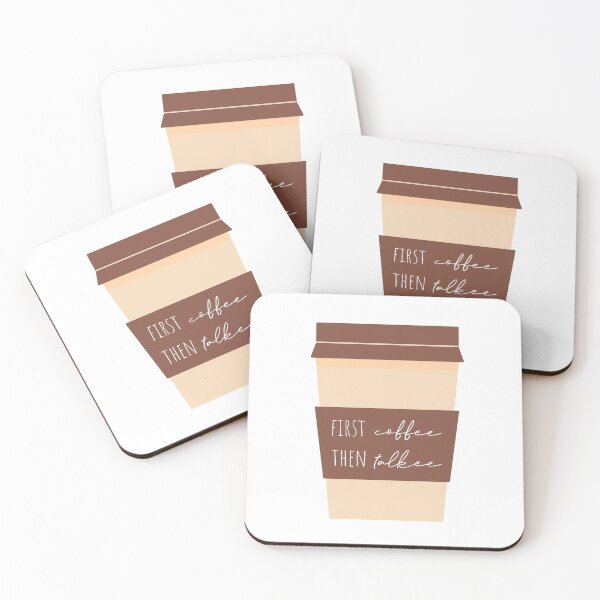Item preview, First Coffee Than Talkee designed and sold by Fitza.
