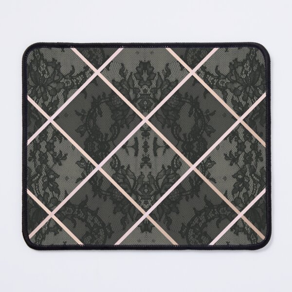 Item preview, Chic Olive Green Rosegold Minimal Geometric Floral Lace Pattern  designed and sold by LaceySkies.