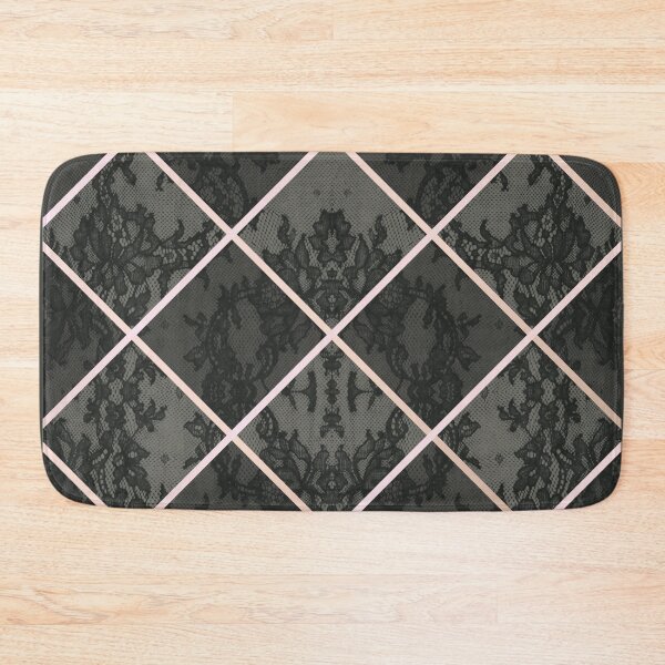 Item preview, Chic Olive Green Rosegold Minimal Geometric Floral Lace Pattern  designed and sold by LaceySkies.