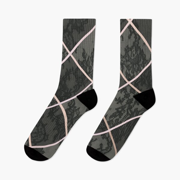 Item preview, Chic Olive Green Rosegold Minimal Geometric Floral Lace Pattern  designed and sold by LaceySkies.