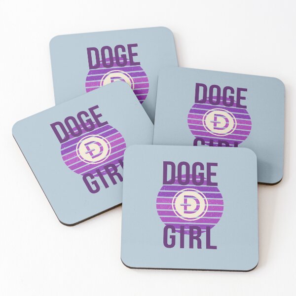 Item preview, Dogegirl Doge Coin Purple Apparel Pattern Dogecoin Symbol designed and sold by NFTDesignsBLV.