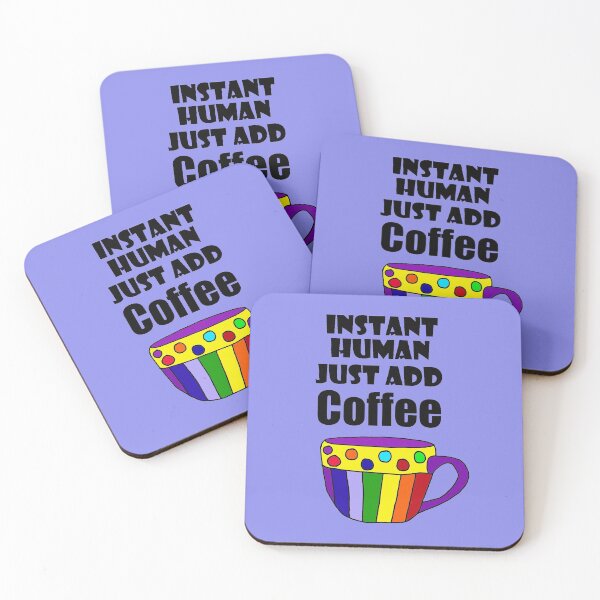 Item preview, Funny Instant Human just add Coffee Cartoon designed and sold by Nature's Fancy.