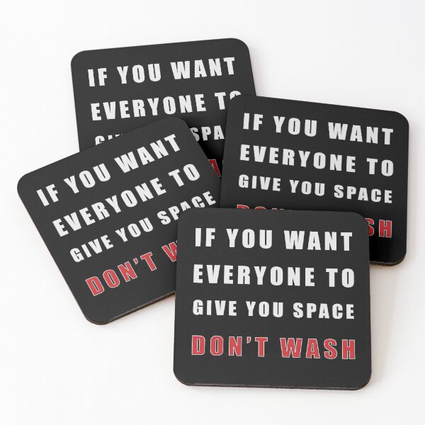 Item preview, Funny social distancing or introvert quote "Don't Wash" designed and sold by LindaCooke.