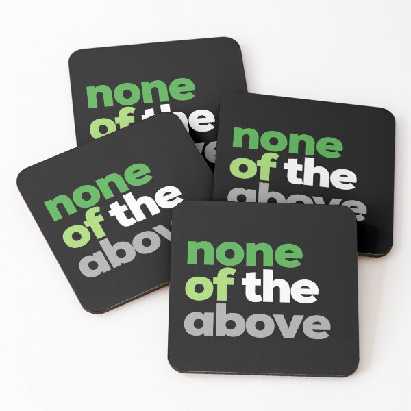 Item preview, None Of The Above. Aromantic Pride designed and sold by Subtle Pride Shop.