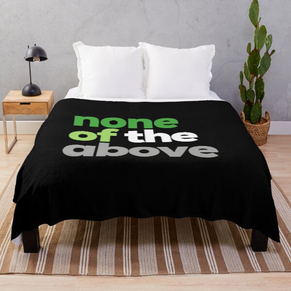 Item preview, None Of The Above. Aromantic Pride designed and sold by Subtle Pride Shop.