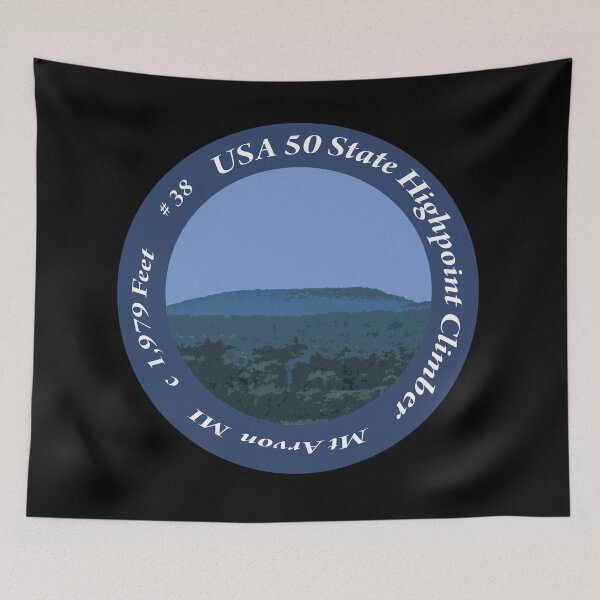 Item preview, Mt Arvon MI 38 of 50 States Highpoint Climbers  designed and sold by janraydesigns.