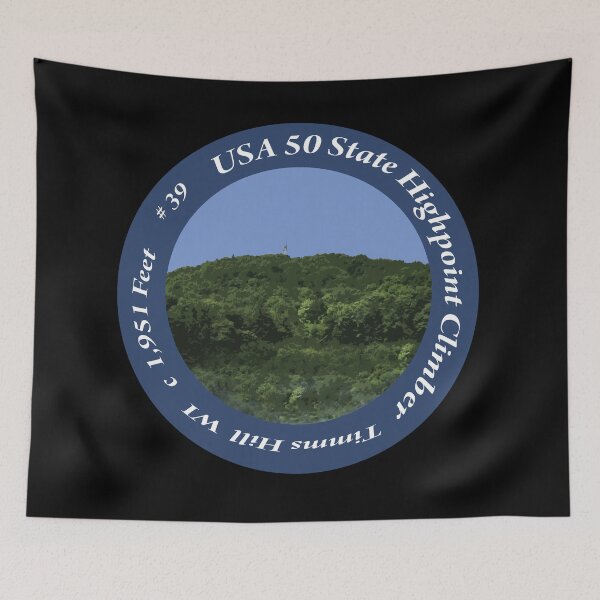 Item preview, Timms Hill WI 39 of 50 States Highpoint Climbers  designed and sold by janraydesigns.