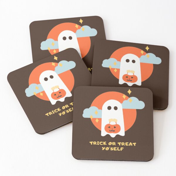 Item preview, ghost halloween trick or treat yo'self designed and sold by Marketmg.