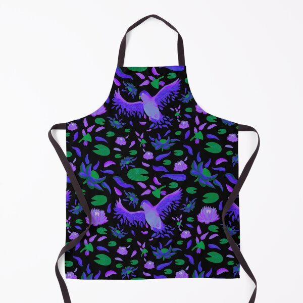 Item preview, From Lotus to Lovebird Pattern - Violet & Black designed and sold by EcoElsa.