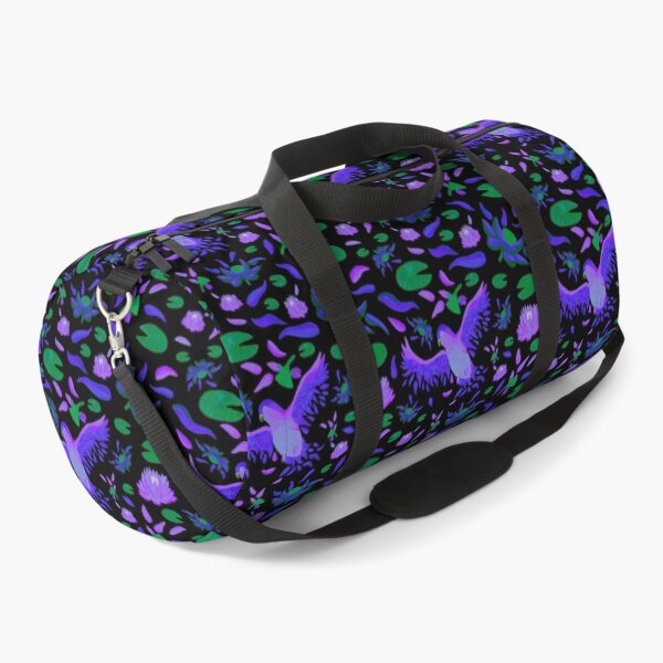 Item preview, From Lotus to Lovebird Pattern - Violet & Black designed and sold by EcoElsa.