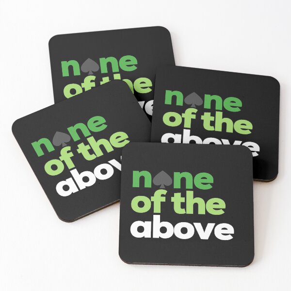 Item preview, None Of The Above. Aroace Pride designed and sold by Subtle Pride Shop.