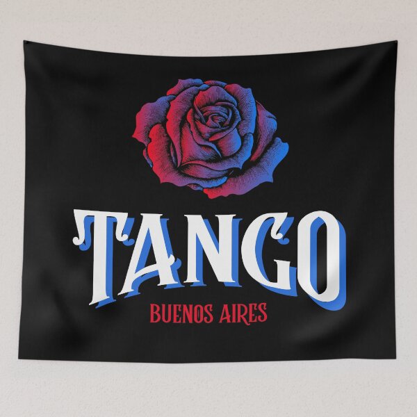 Item preview, Argentine Tango Buenos Aires Filete Fileteado Porteño Inspired with Rose designed and sold by infinitetango.