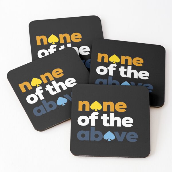 Item preview, None Of The Above. Aroace Pride designed and sold by Subtle Pride Shop.