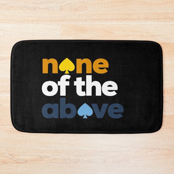 Item preview, None Of The Above. Aroace Pride designed and sold by Subtle Pride Shop.
