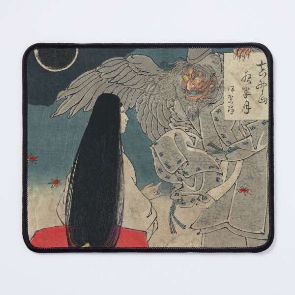 Item preview, Monster and Woman with Long Hair Japanese Vintage Art designed and sold by VintageArchive.