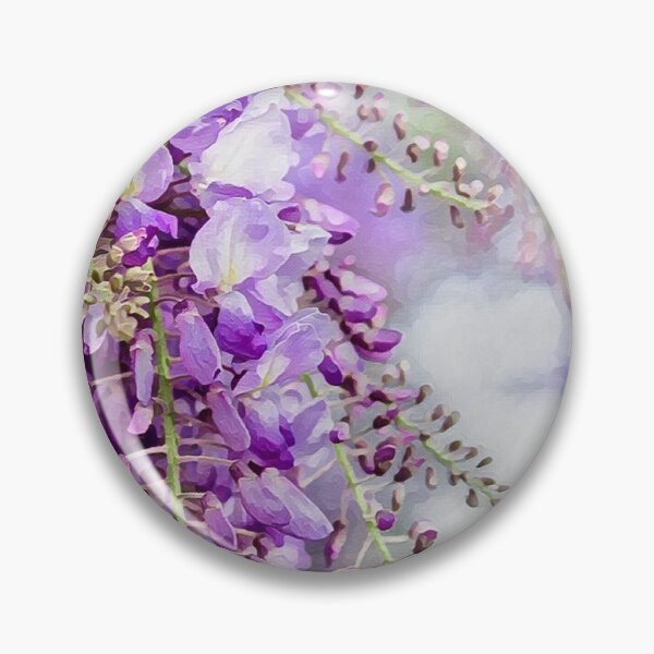 Item preview, Purple Wisteria Flower Bloom Nature Spring Watercolor Photography designed and sold by Vintage Mag.