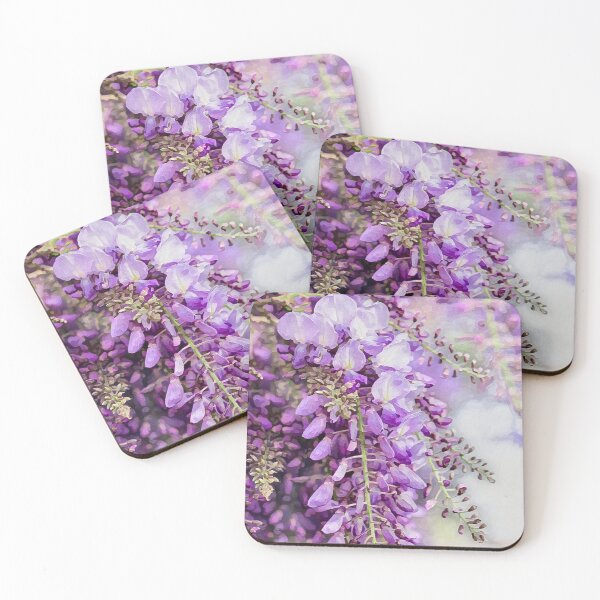 Item preview, Purple Wisteria Flower Bloom Nature Spring Watercolor Photography designed and sold by Vintage Mag.