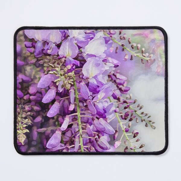 Item preview, Purple Wisteria Flower Bloom Nature Spring Watercolor Photography designed and sold by Vintage Mag.