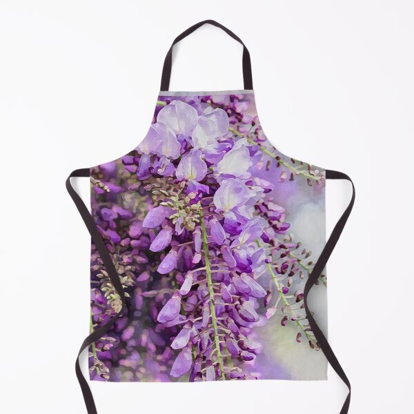 Item preview, Purple Wisteria Flower Bloom Nature Spring Watercolor Photography designed and sold by Vintage Mag.