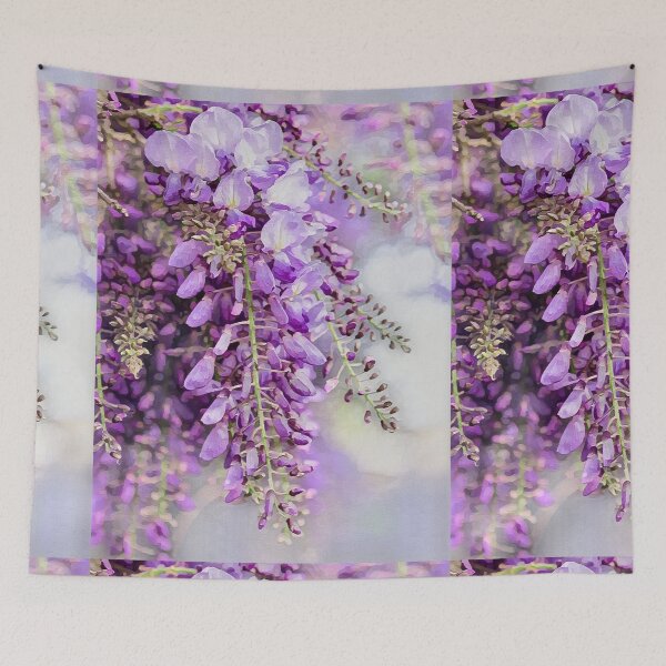 Item preview, Purple Wisteria Flower Bloom Nature Spring Watercolor Photography designed and sold by Vintage Mag.