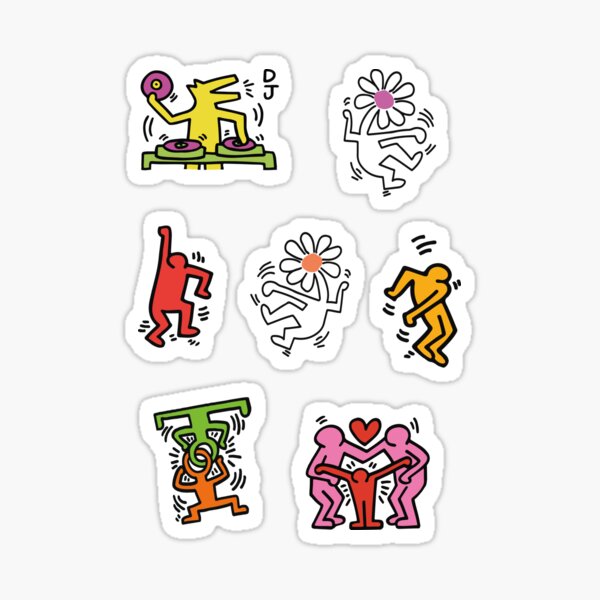 Stickerpaket, Keith Haring Sticker